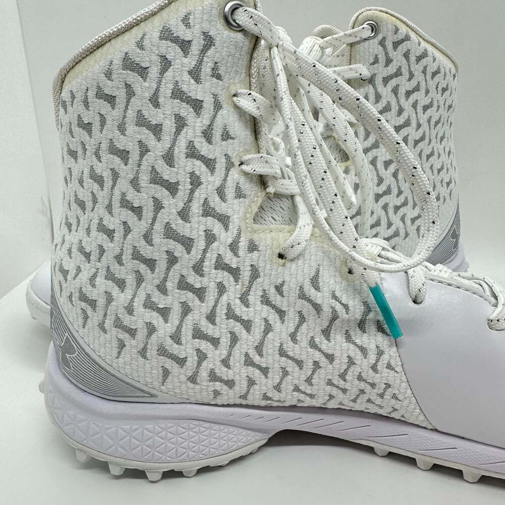 NEW! Under Armour Lacrosse Turf Cleats White Women's 9.5 - Picture 8 of 10